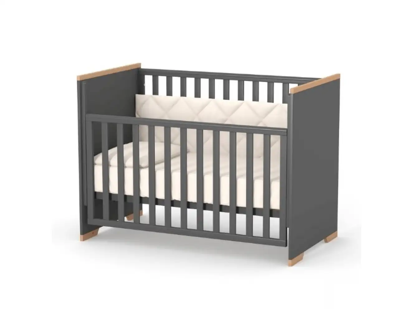 Детская кроватка Верес Сиэтл (темно-серый)