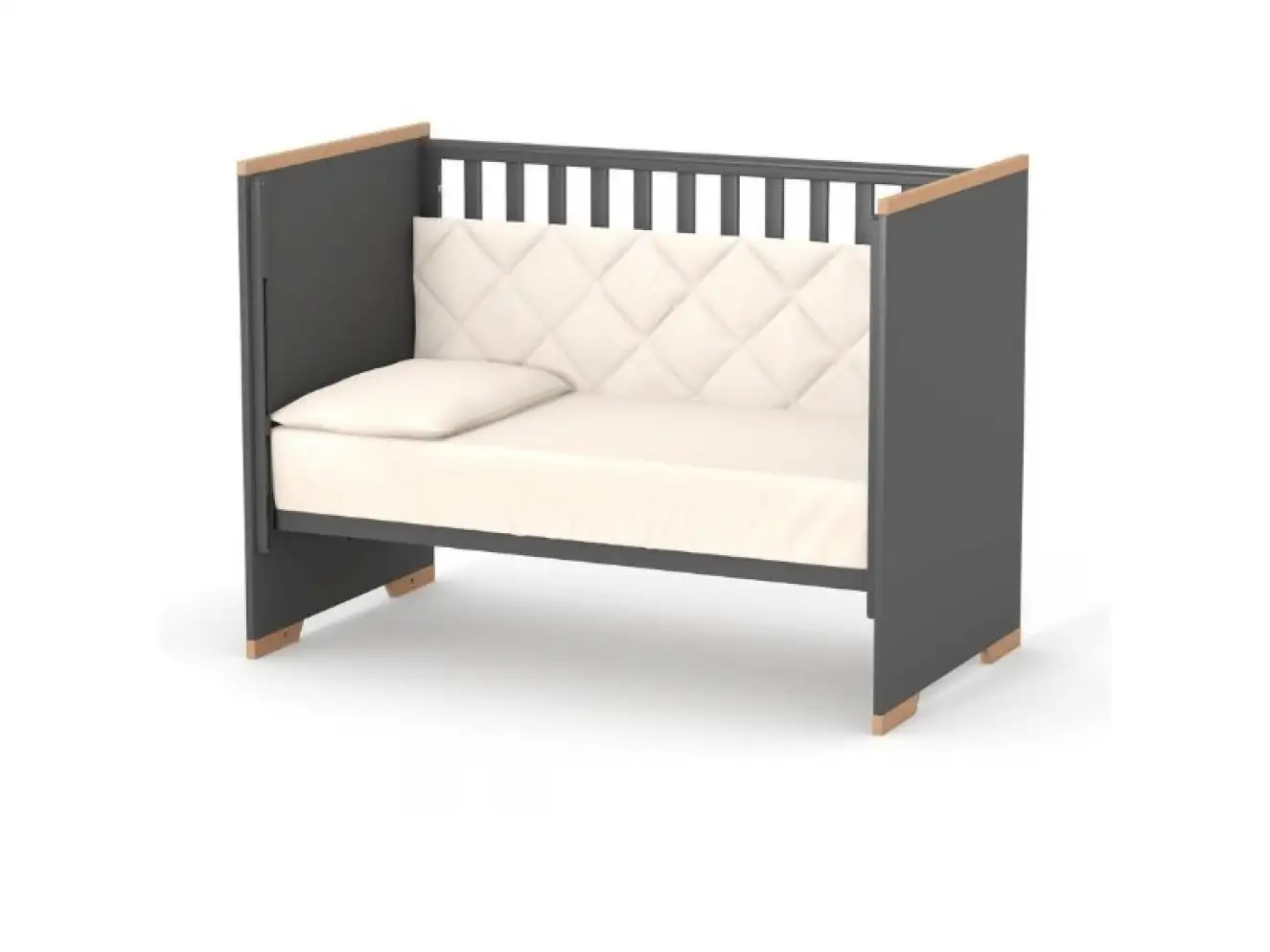 Детская кроватка Верес Сиэтл (темно-серый)
