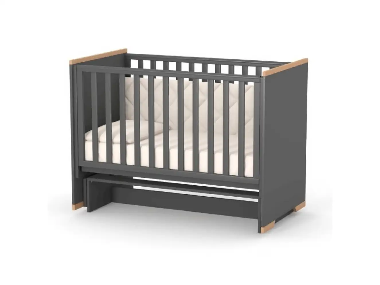 Детская кроватка Верес Сиэтл (темно-серый)