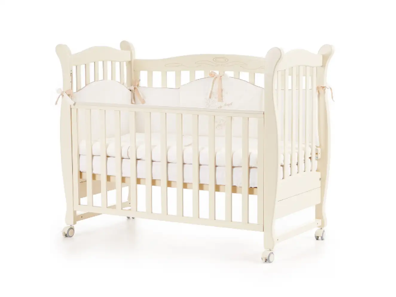 Дитяче ліжечко Верес Лд15 без ящика (Слонова Кость)