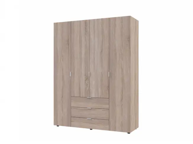 Розпашна Шафа для одягу Гелар Дуб Cонома 4 ДСП