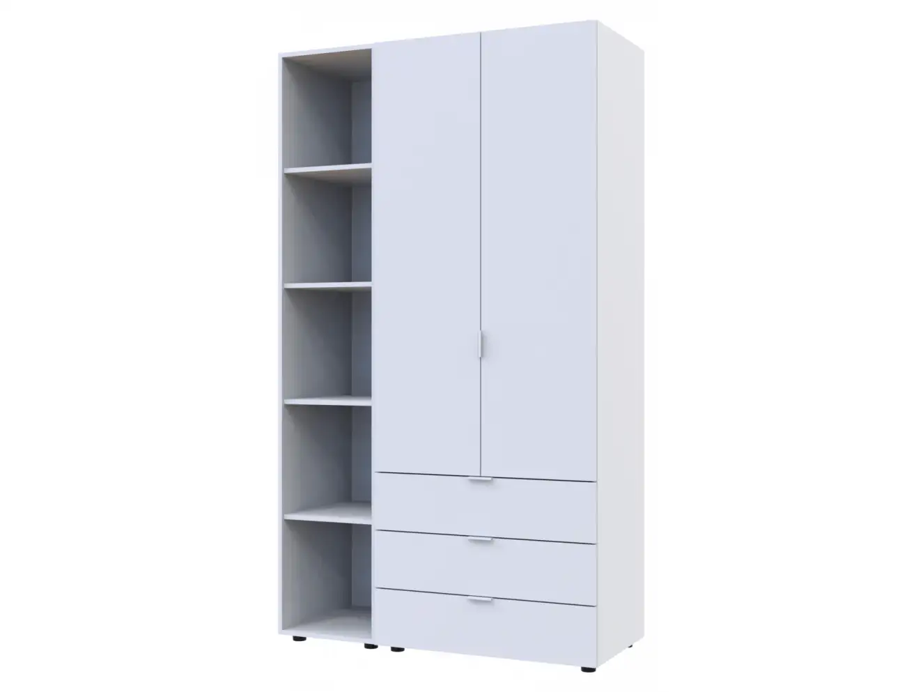 Комплект Гелар с Этажеркой Белый 2 ДСП Комплект Гелар с Этажеркой Белый 2 ДСП