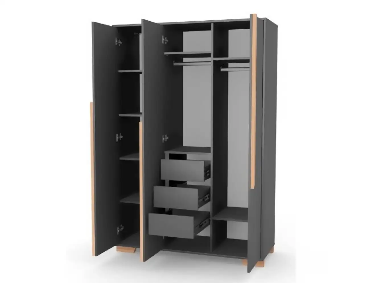 Шкаф Верес Сиэтл 1200 (темно-серый) Шкаф Верес Сиэтл 1200 (темно-серый)