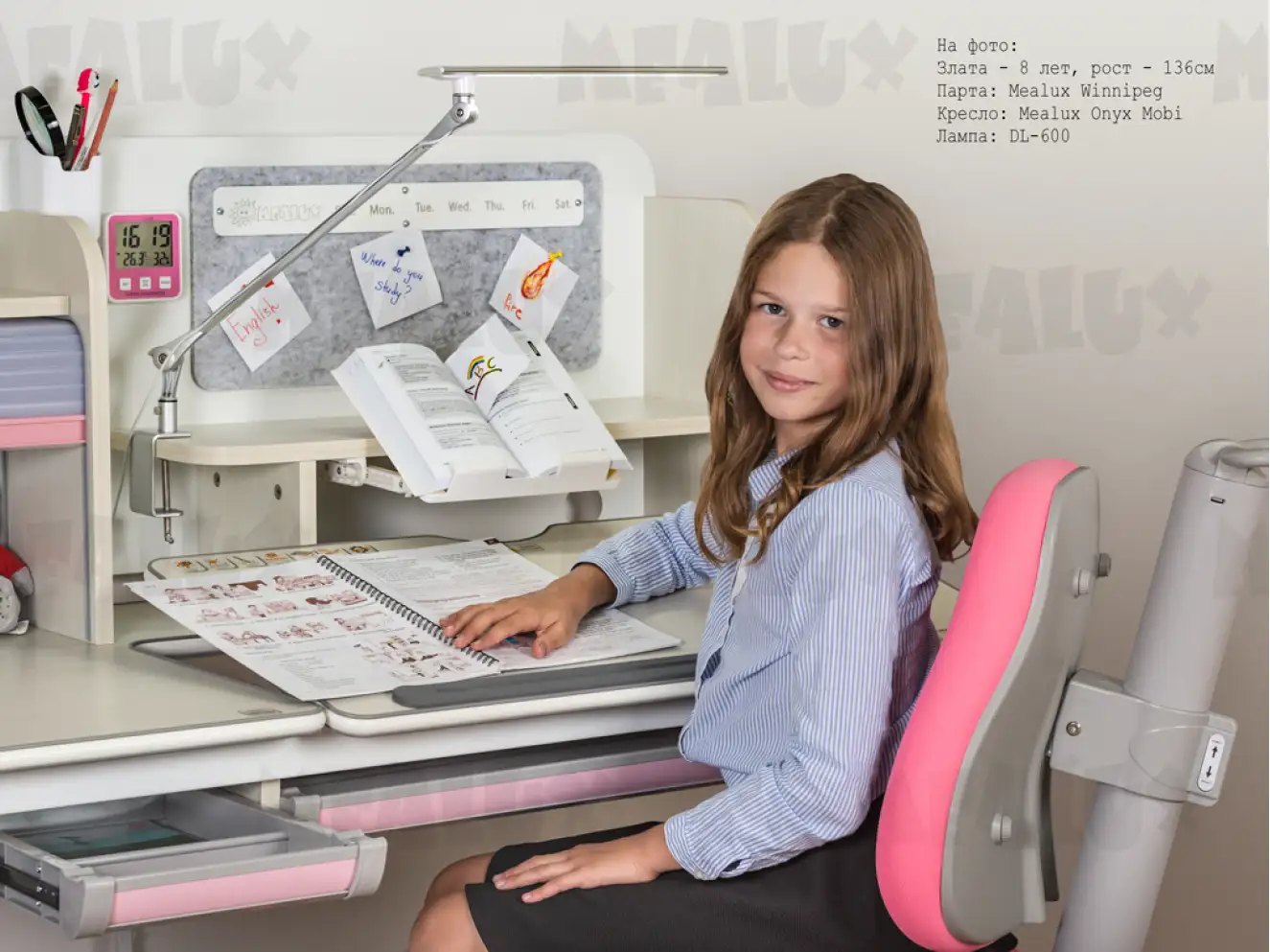 Дитячий стіл Mealux Winnipeg Grey (арт. BD-630 MG/G)