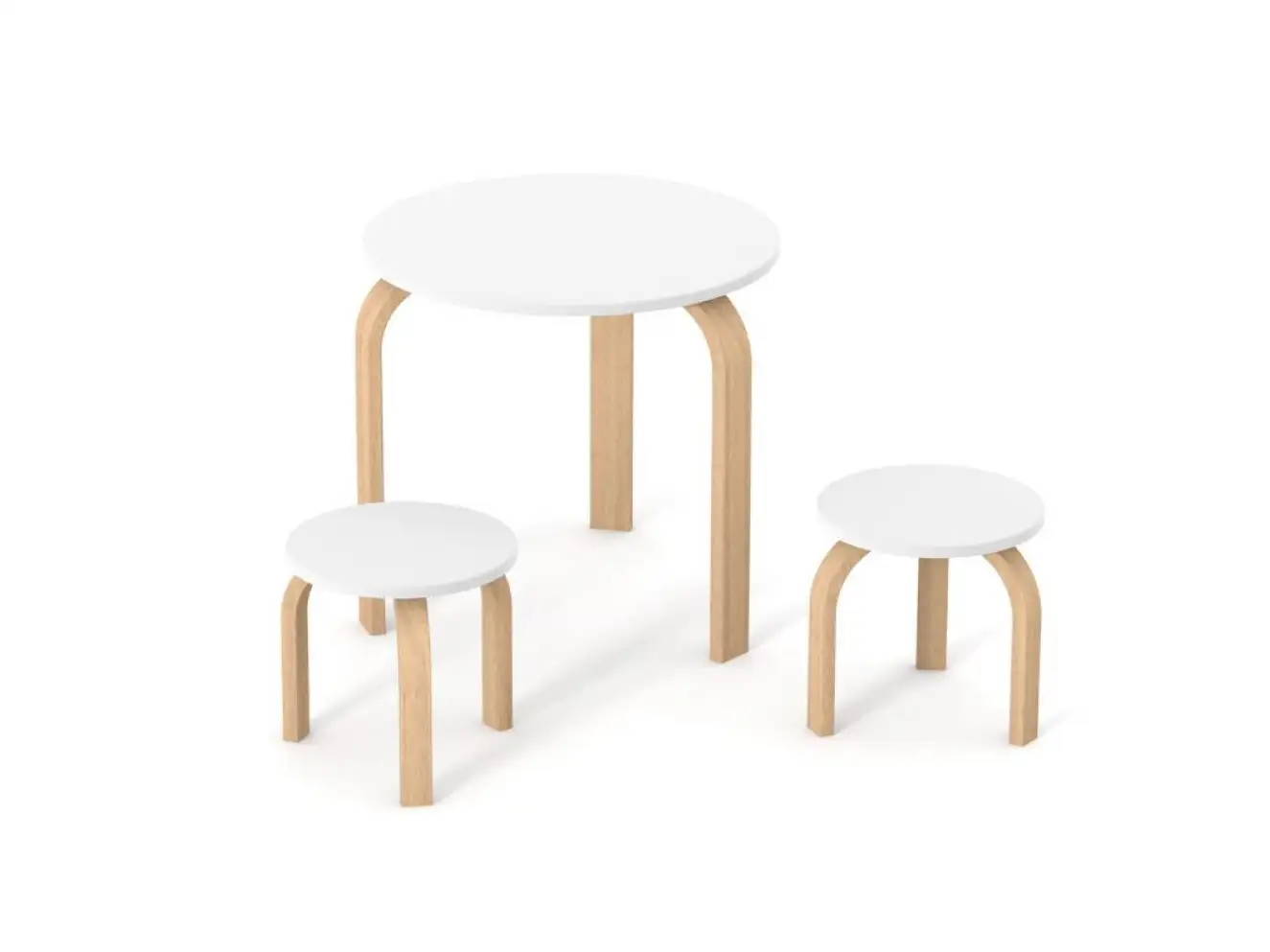 Дитячий стільчик Верес Монако Біло-Буковий