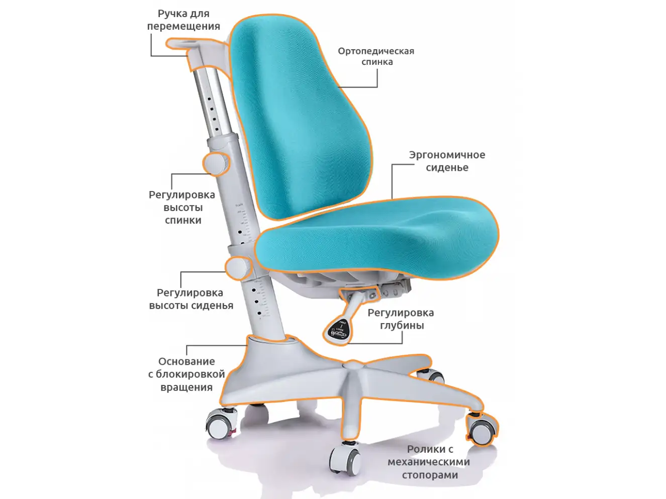 Кресло Mealux Match KBL gray base (арт.Y-528 KBL)