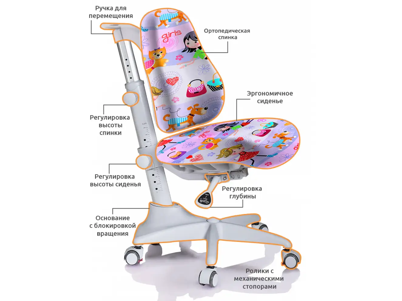Крісло Mealux Match GL grey base (арт.Y-528 GL)