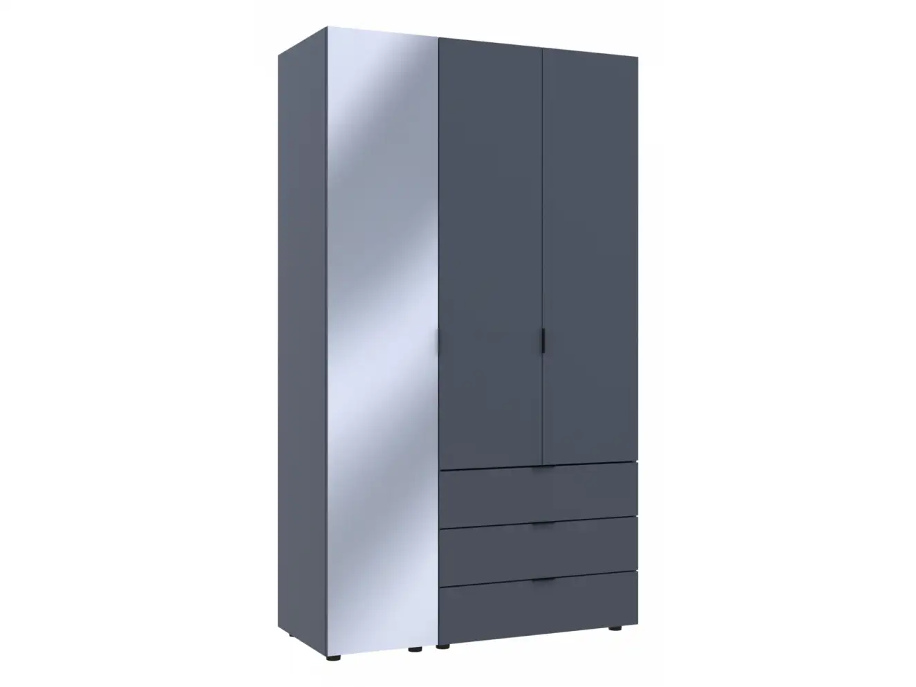 Шкаф для одежды Гелар Графит 2ДСП/Зеркало Шкаф для одежды Гелар Графит 2ДСП/Зеркало