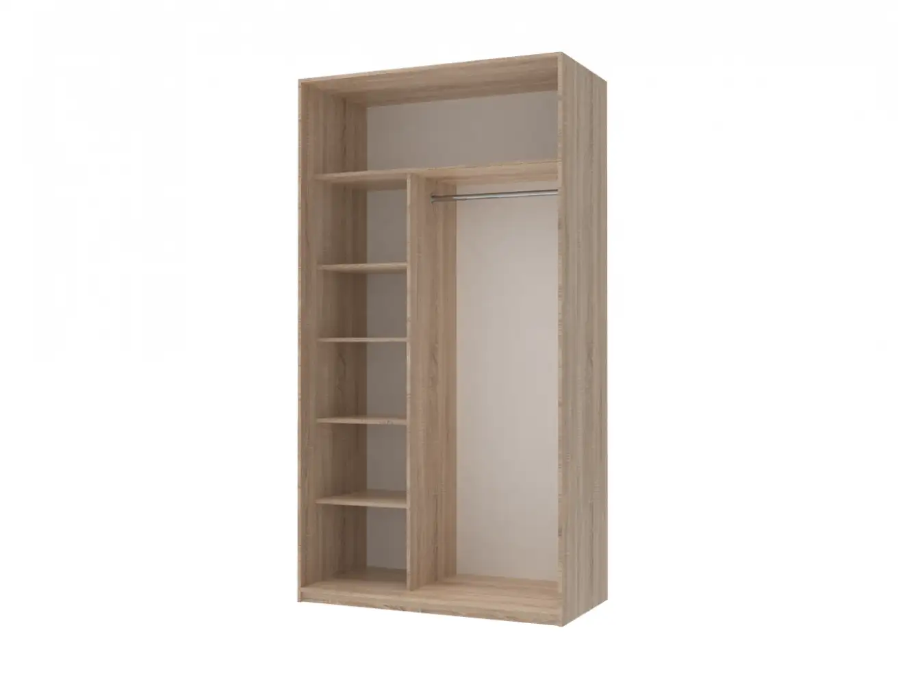 Шафа купе Сіті Лайт Дуб Cонома 2 ДСП широкий Шафа купе Сіті Лайт Дуб Cонома 2 ДСП широкий