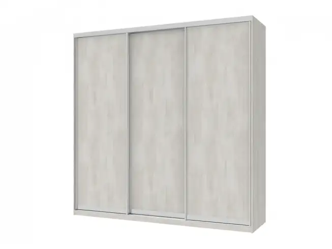 Шафа купе Сіті Лайт Біле дерево 3 ДСП велика