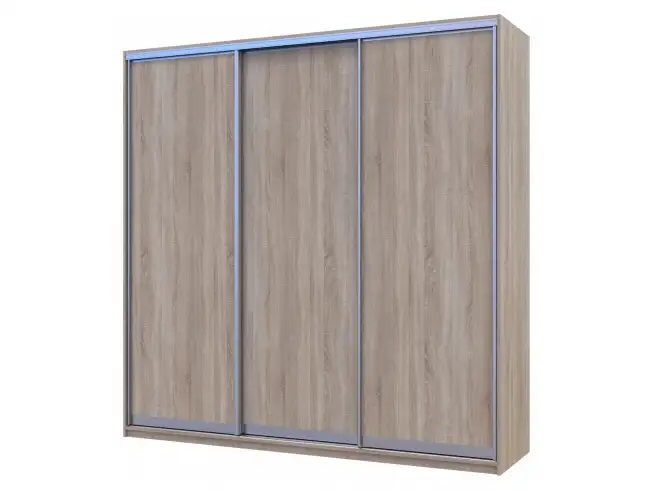 Шафа купе Сіті Лайт Дуб сонома 3 ДСП велика